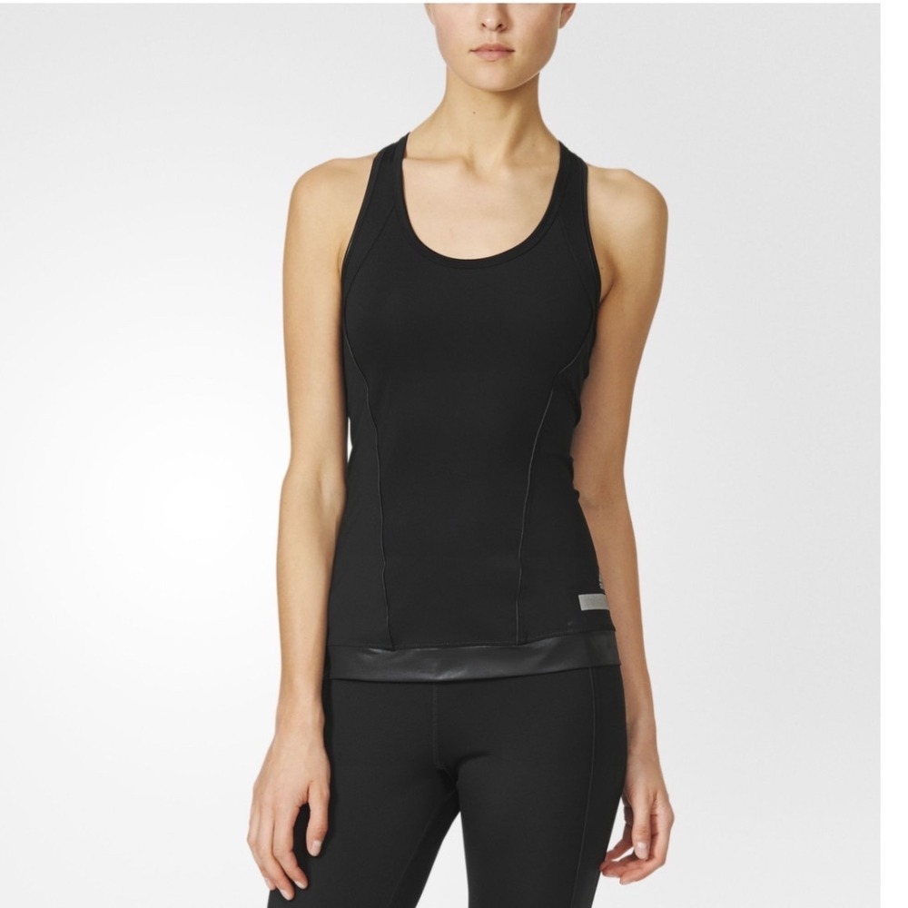 Adidas by Stella McCartney Climalite Racerback Tank Top Black AX7066 Small